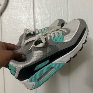 Nike Air Max 90 Shoes - Size 6 Women’s - Turquoise Grey Black